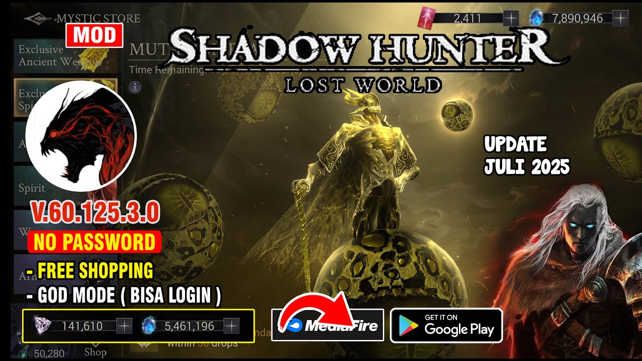 Update Juli 2025 Demon Hunter Shadow World Mod Apk Android Terbaru - Shadow Hunter : Lost World