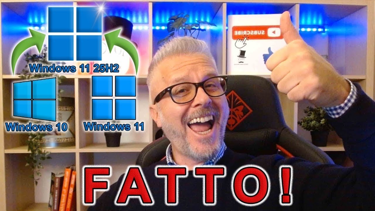 Aggiornare a Windows 11 24H2 o 25H2 Anche su PC SENZA REQUISITI e SENZA formattare: Guida facile!
