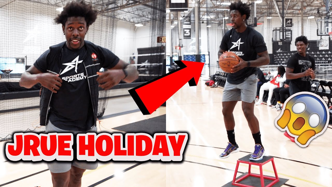 Jrue Holiday *CRAZY* STEPBACK and DUNK Workout with 15 pound weight vest 😱