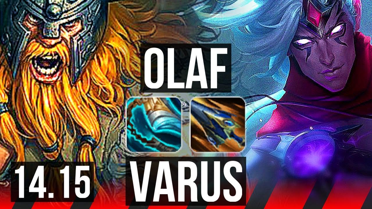 OLAF vs VARUS (TOP) | 7/1/2, Rank 10 Olaf | EUW Challenger | 14.15