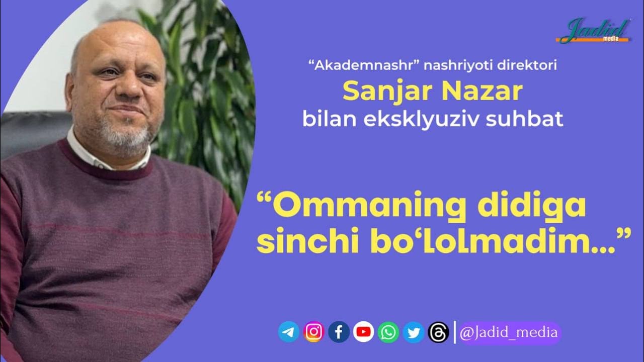 Sanjar Nazar bilan eksklyuziv suhbat | “Xalqning didiga sinchi bo‘lolmadim”