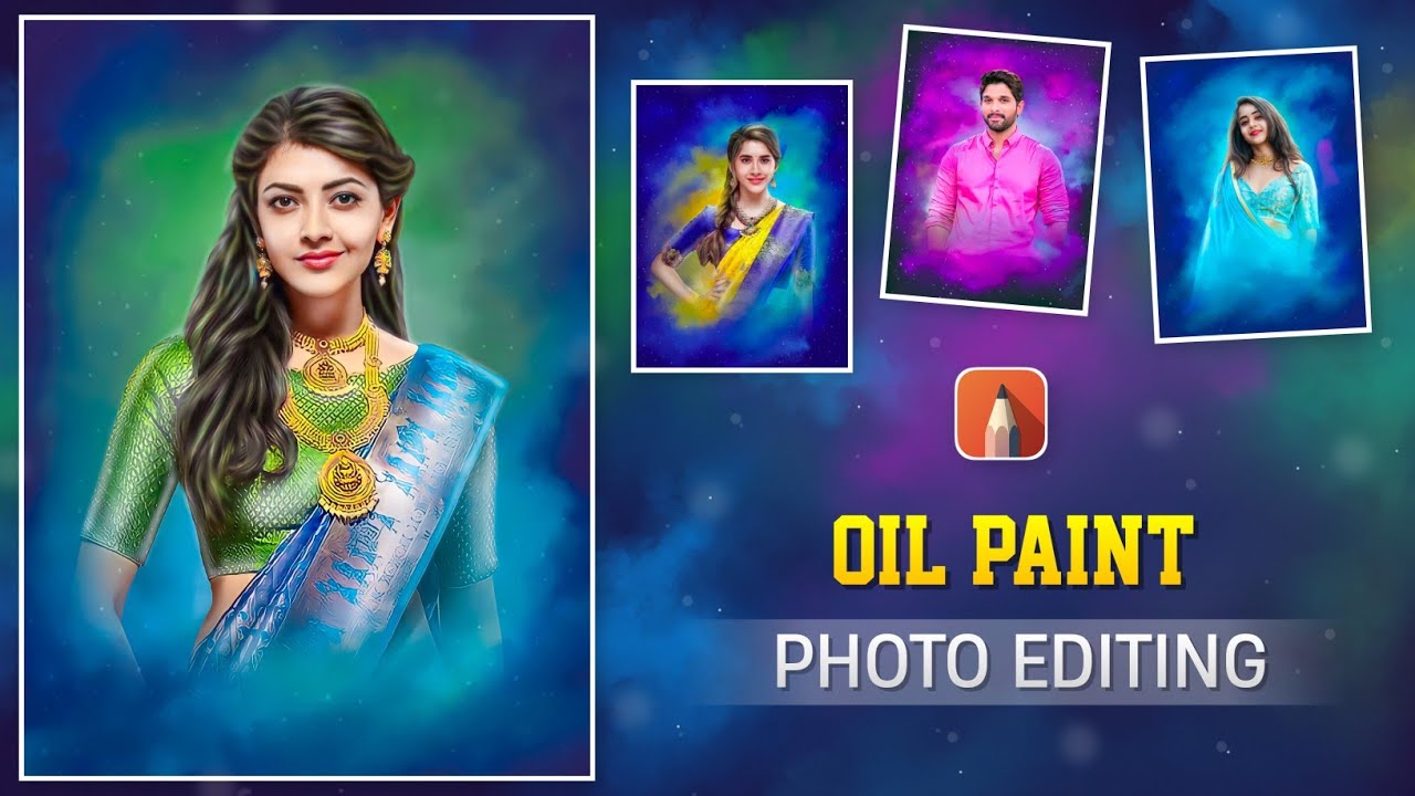 Full oil paint photo editing in mobile