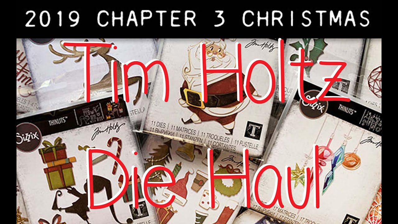 Tim Holtz Sizzix Chapter 3 Christmas Halloween Die Haul