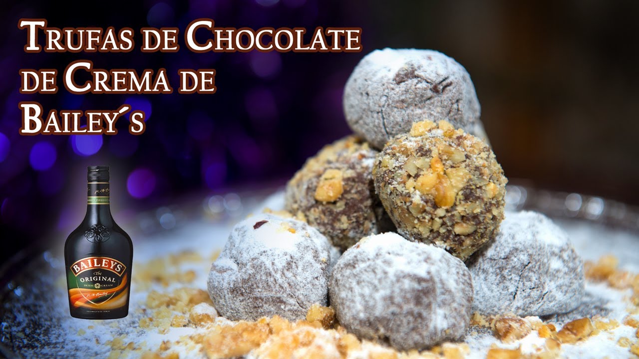 Trufas de Chocolate de Crema de Bailey´s Faciles