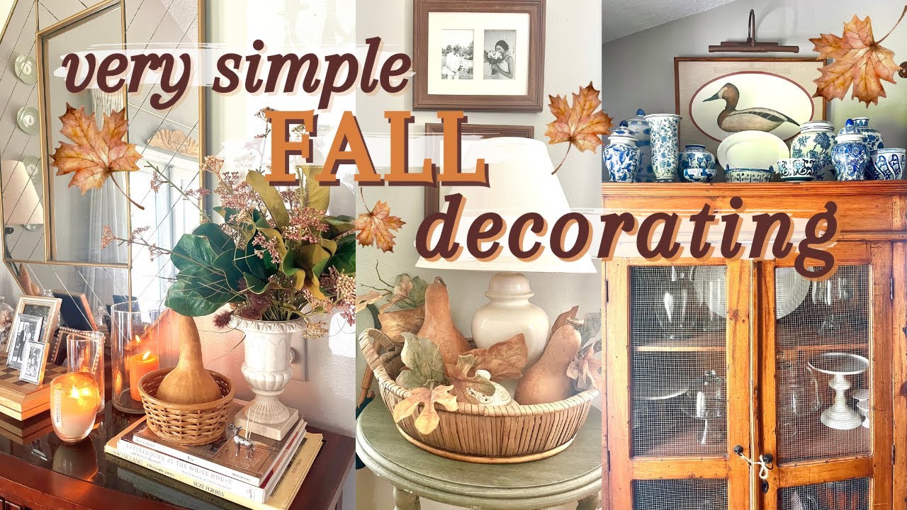 I LOVE FALL! Decorate With Me 🍁 // SIMPLE FALL DECORATING