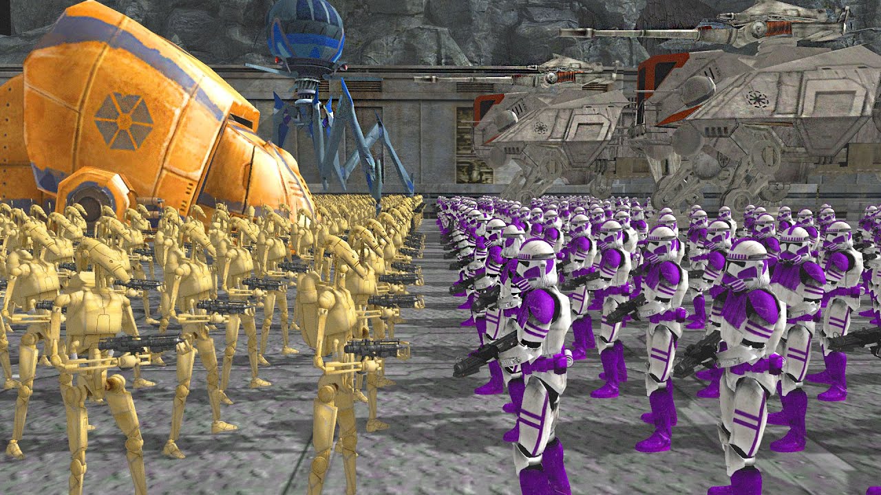 Can the CLONE ARMY Hold the TUNNEL Invasion!? - Men of War: Star Wars Mod
