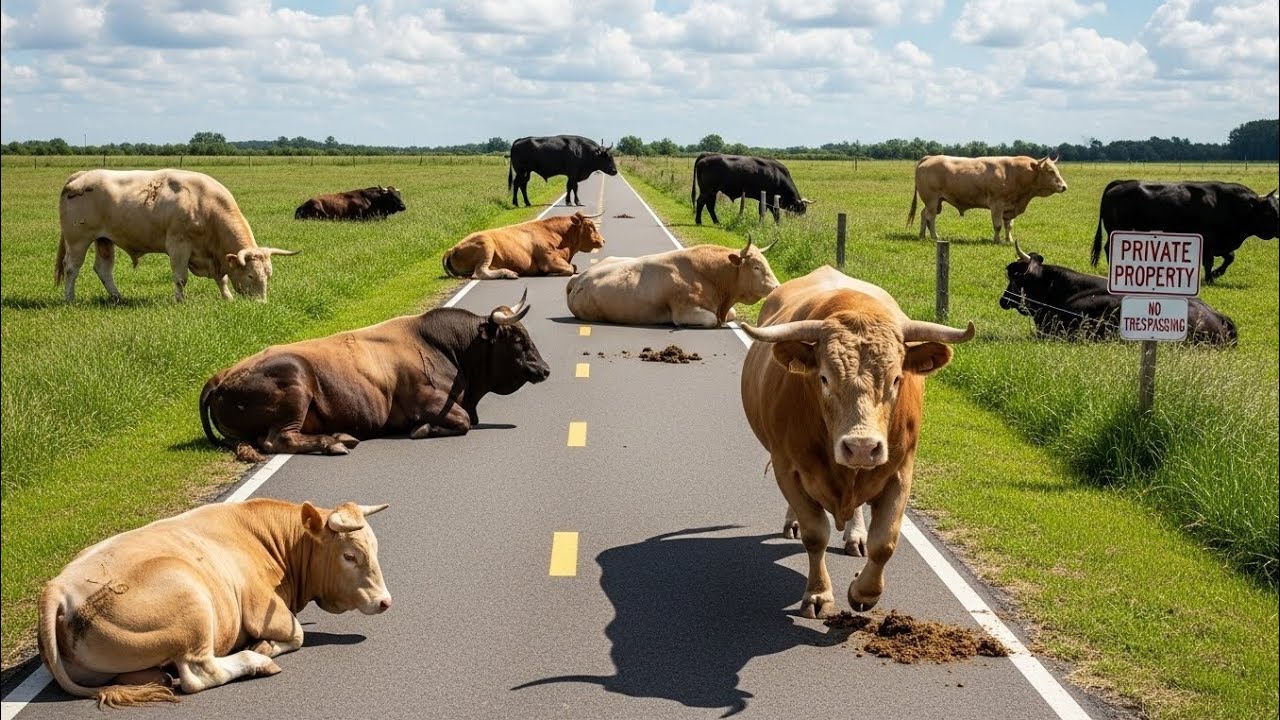 HOA Built A Bike Path Through My Pasture, So I Released My Bulls And Let Them Reclaim The Space