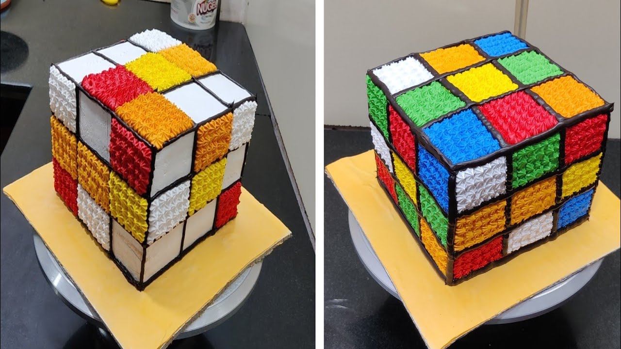 Rubik's Cube Cake ideas | Rubik's Cube Puzzle Cake Tutorial Idea 2024