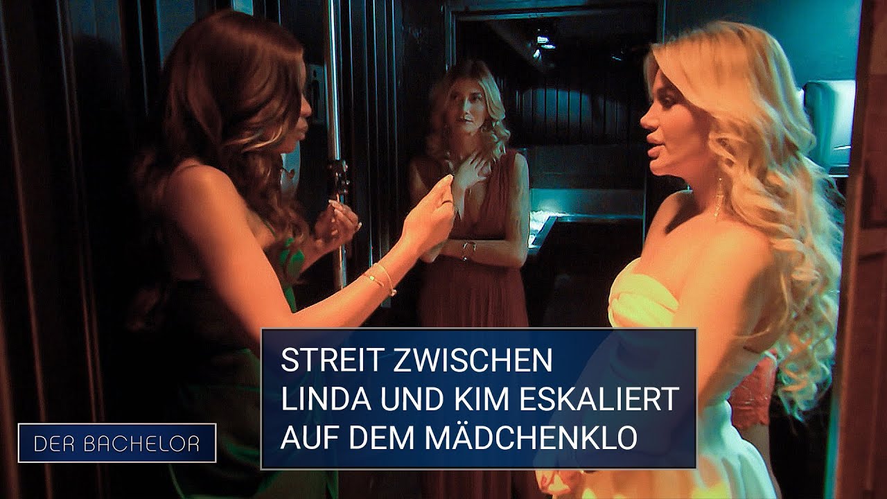 Streit zwischen Linda und Kim eskaliert auf dem Mädchenklo | Der Bachelor -  Folge 04