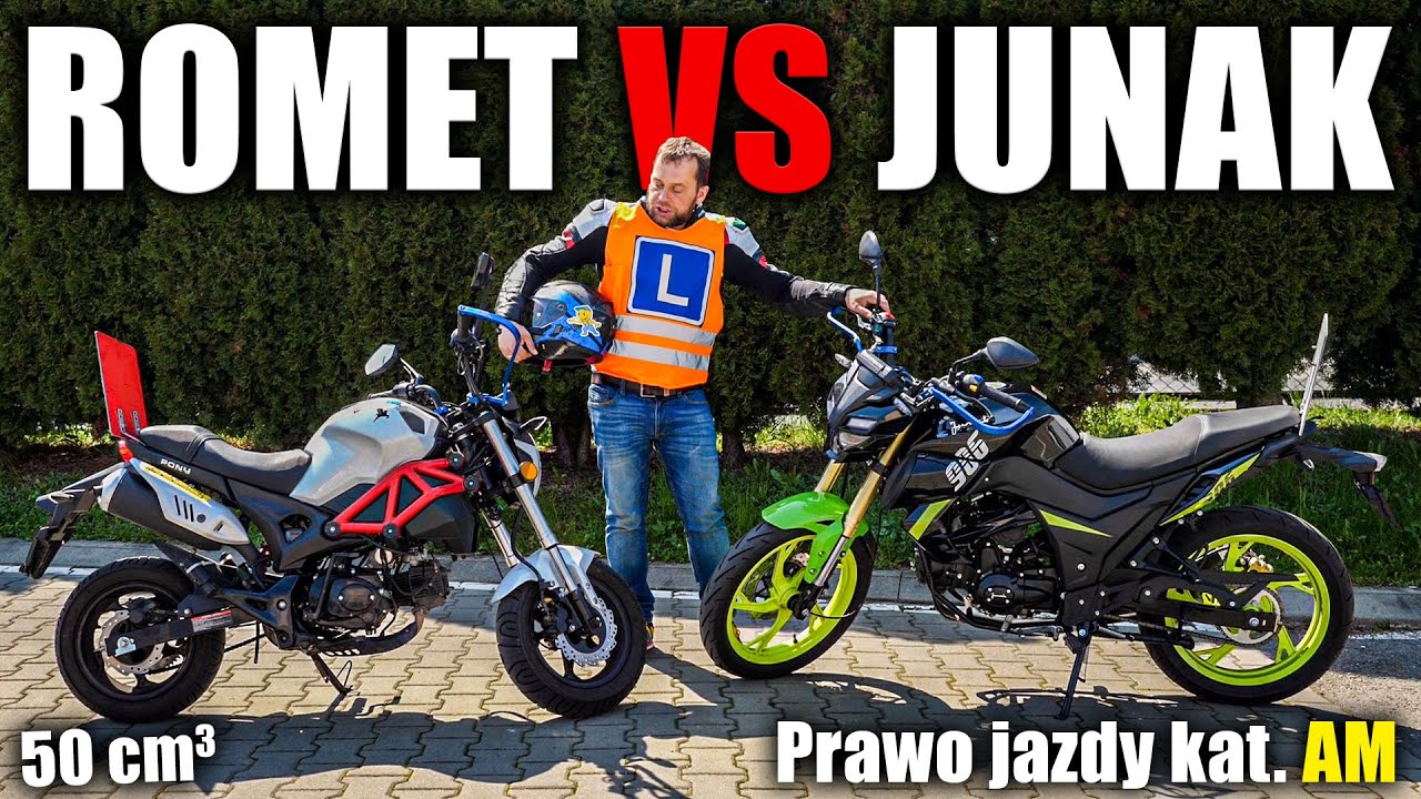 Kategoria AM, jaki motorower wybrać? JUNAK vs ROMET - POR&Oacute;WNANIE I TEST PRĘDKOŚCI MOTOROWER&Oacute;W z WORD