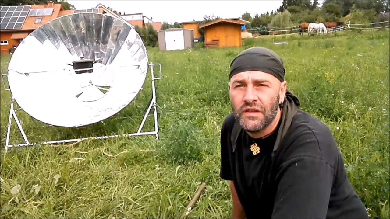 Der Parabolspiegel- Kochen mit Sonnenstrahlen