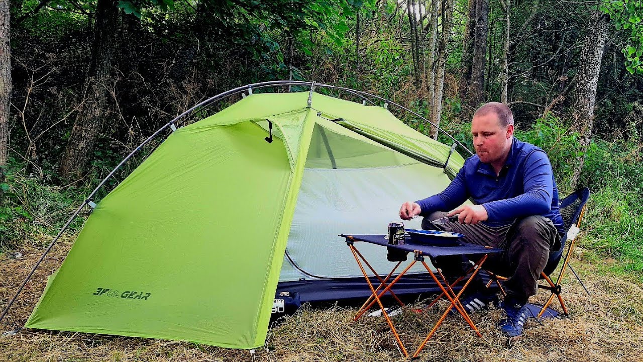 Tent camping & firebox 2G stove cooking / 3F UL TAIJI TENT.