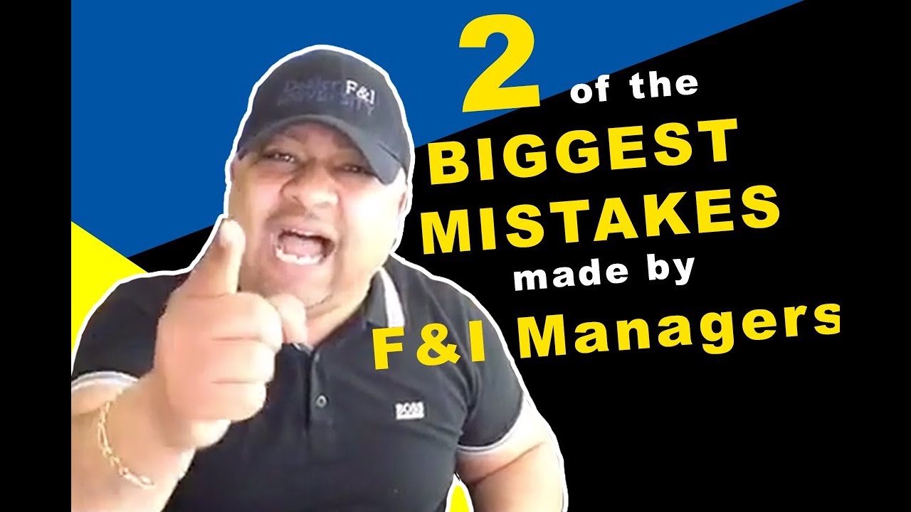 2 OF THE BIGGEST MISTAKES MADE BY FINANCE MANGERS