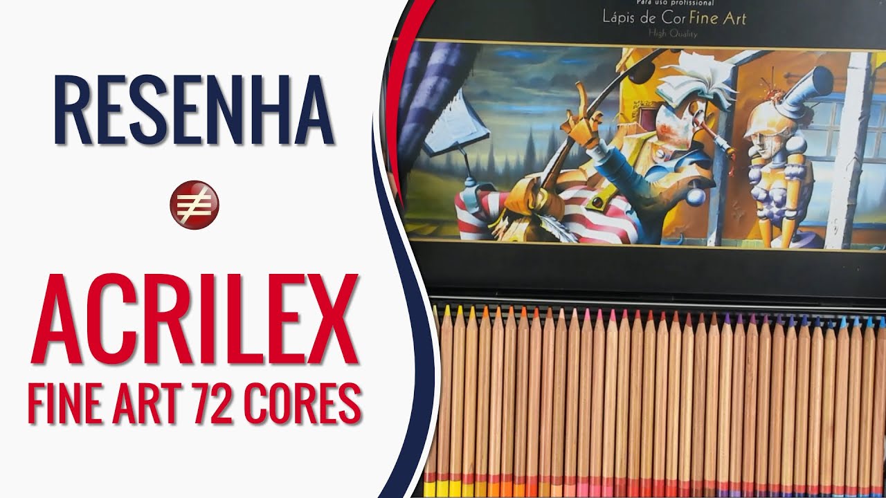 Review  Acrilex Fine Art 72 Cores