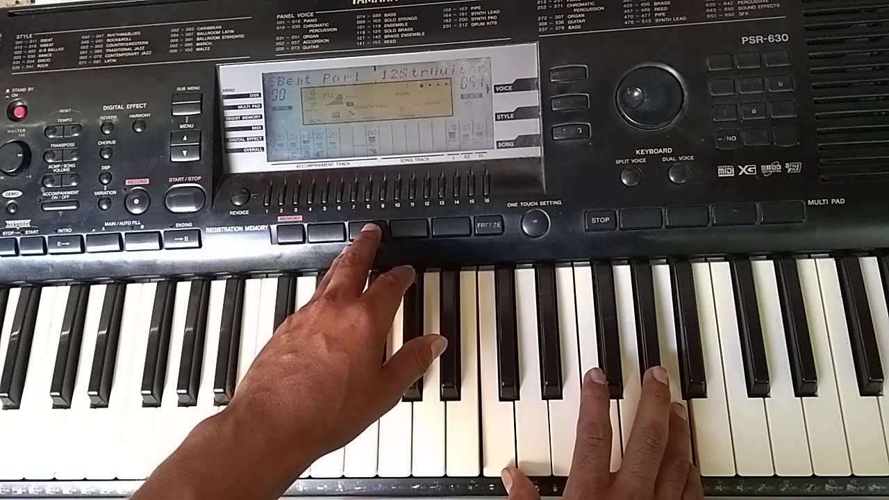 Tutorial intro el agua cristalina/Julio Elias/CHAYSTORERITMOS/Yamaha psr 630