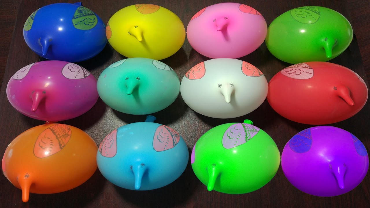 Making Crunchy Slime With Funny Balloons Doodles #5 - Satisfying Slime Video