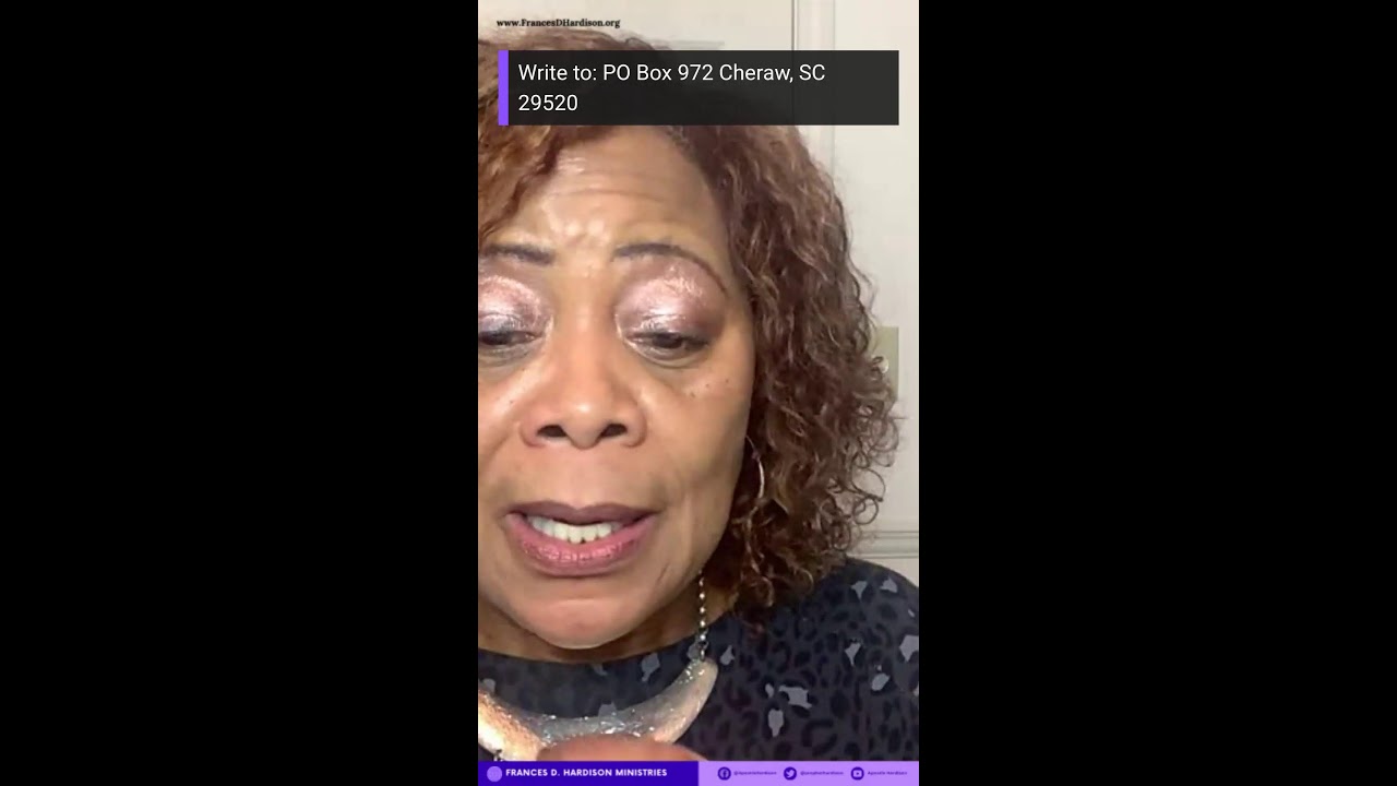 Money Comes to Me, Recorded Live | Frances D. Hardison Ministries 📱