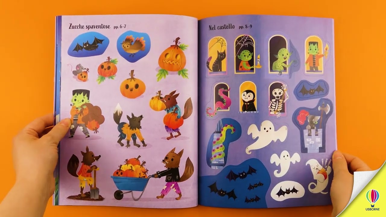 Mostri di Halloween - Libri con adesivi a partire da 3 anni