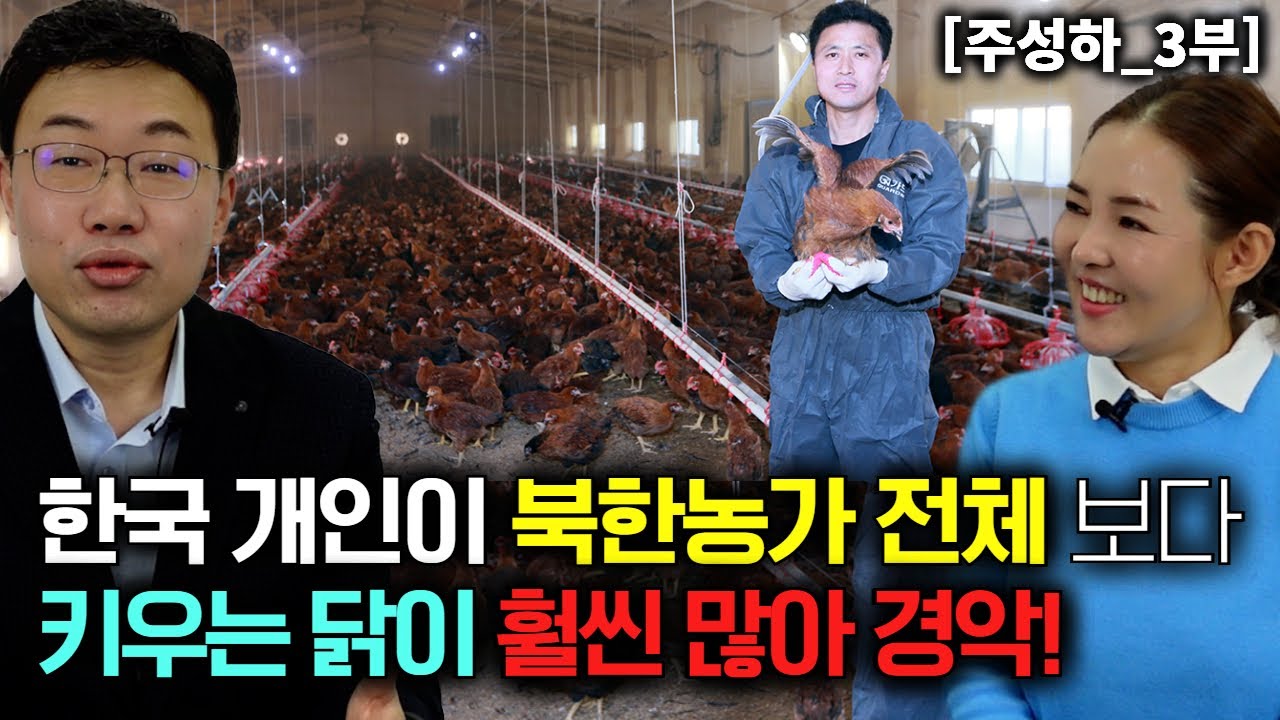 [주성하_3부] 한국은 개인이 북한농가 전체 보다 키우는 닭이 더 많아 깜짝 놀란 김일성대 학생