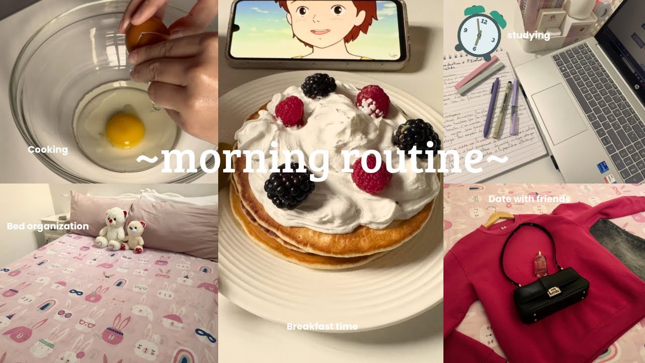 6 AM Productive Morning Routine 🌿✨ | Cozy Morning, Cleaning, Organization, Study & Breakfast Moments