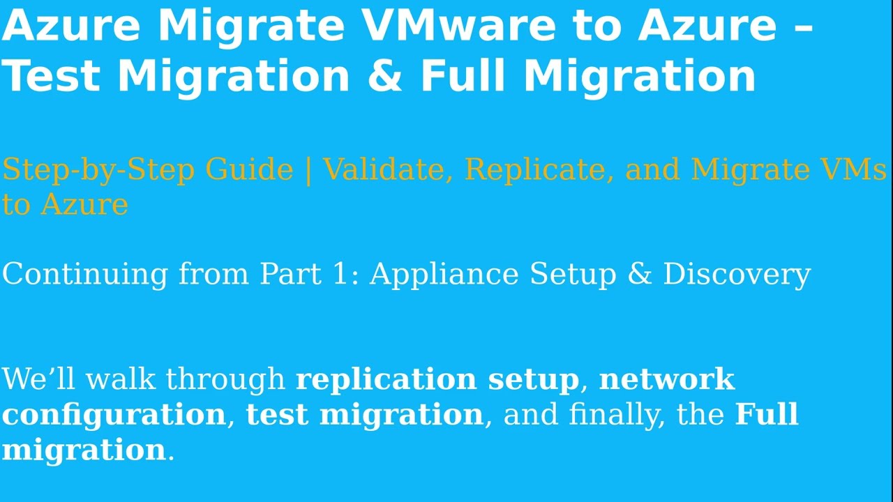 VMware to Azure Migration | Assessment, Replication & Test Migration | Azure Migrate Part 2