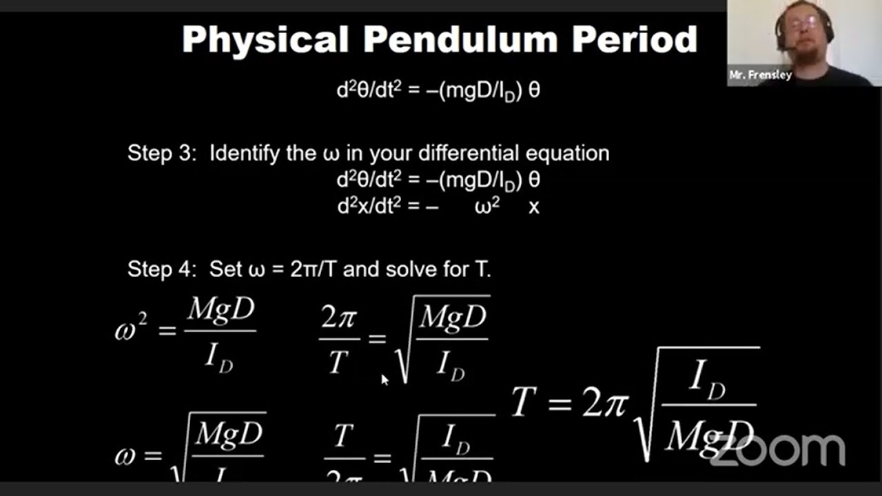 Simple Harmonic Motion, Springs, and Pendulums Physics C Mechanics 6 1