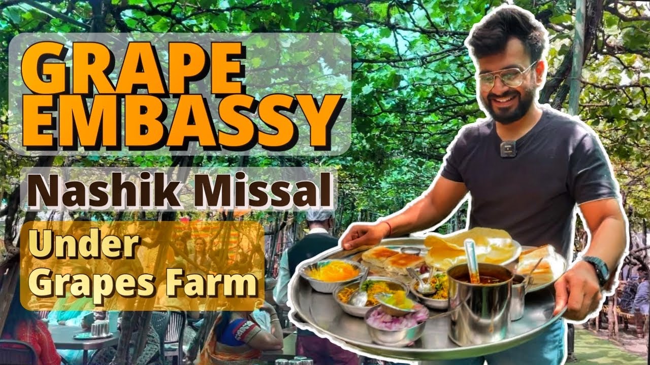Eating Missal In Grapes Farm😍🍇 | Grape Embassy Nashik Full Tour