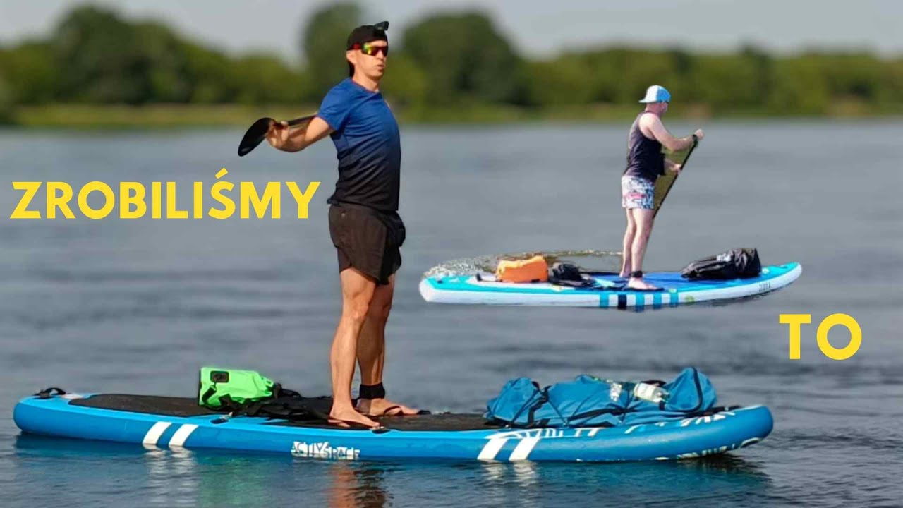 SUP-em  wzdłuż  Wisły