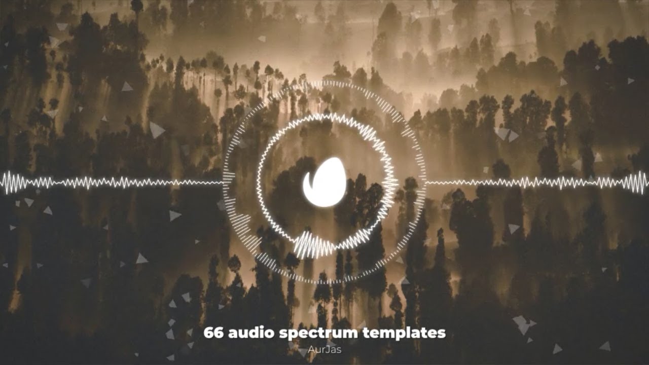 Audio Spectrum Music Visualizer Template - After Effects Template