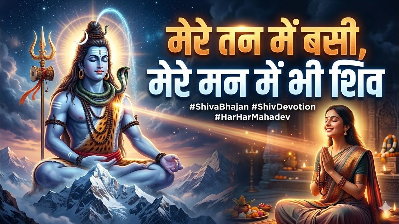 हर सांस में शिव 🔱 मेरे तन में भी शिव मेरे मन में भी शिव | Mahadev Bhajan
