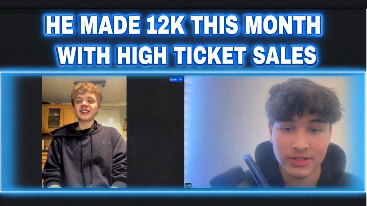 How I made this 18yr old 12k this month with high ticket sales