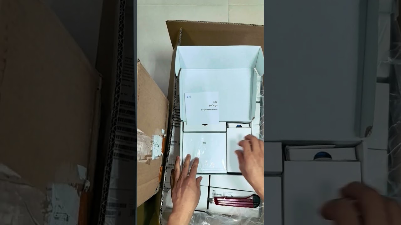 Unboxing Zte K10 4G CPE WIFI Router FWA with Battery