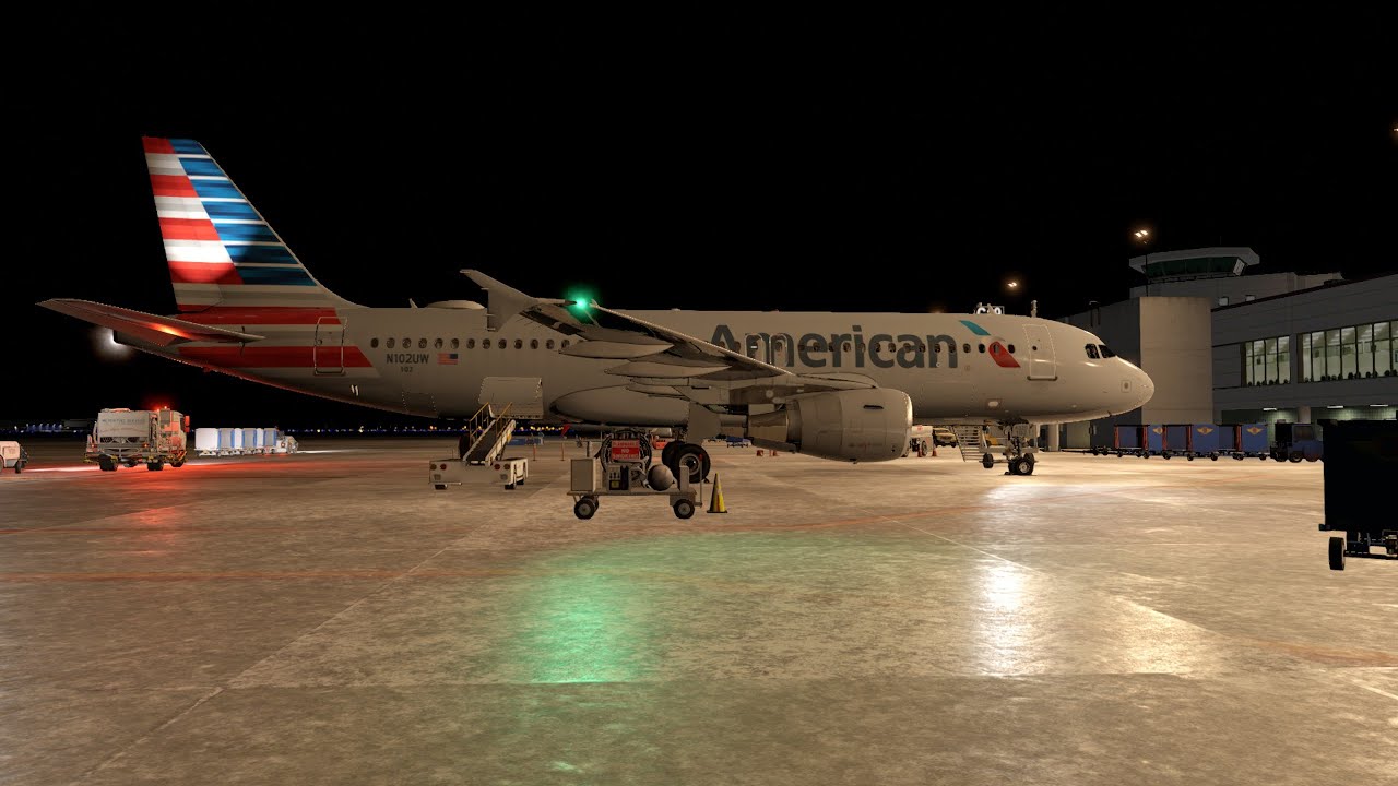 AAL A320 Winter Storm Landing | KBNA | X-Plane 12