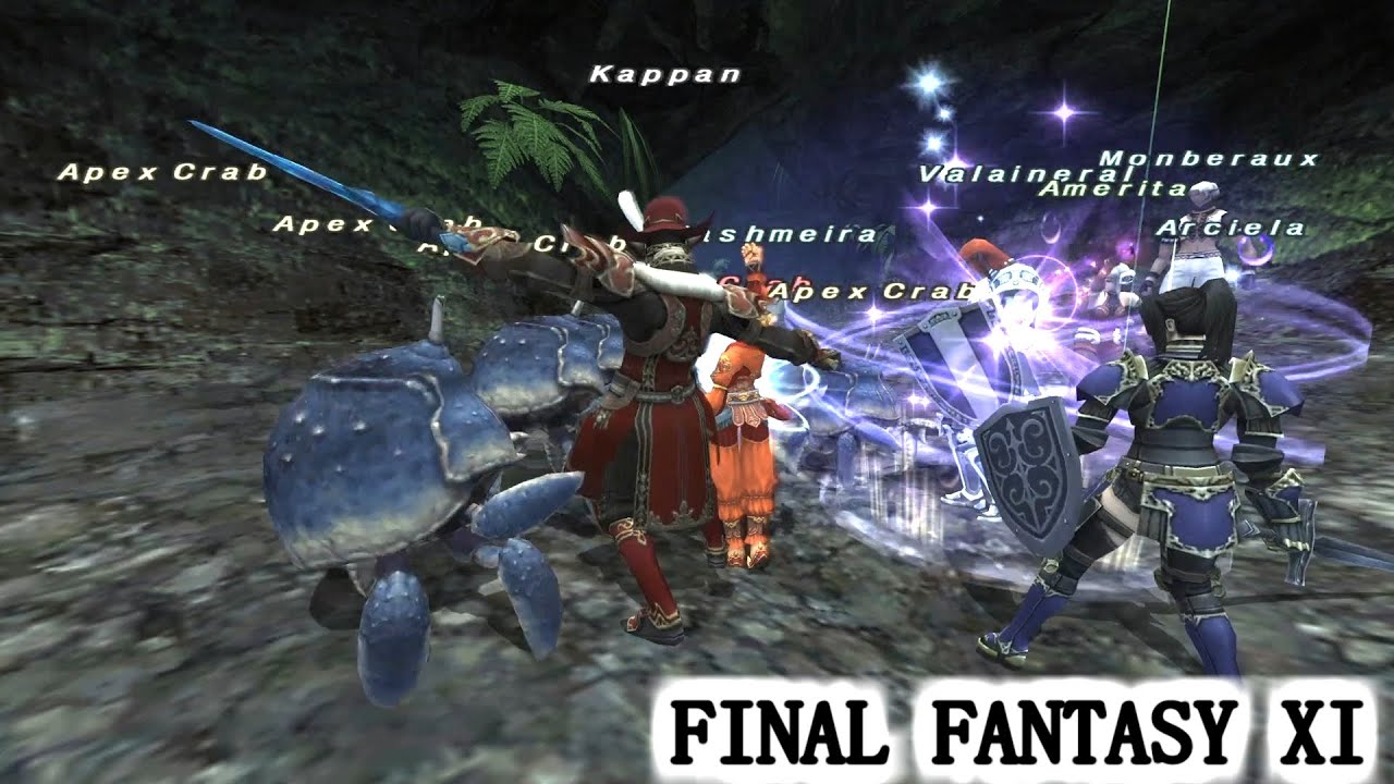 【FF11】ジョブマスターまであと少し！最近お気に入りの狩り場で稼ぎます。ウォーの門のApex Crabｘ５！