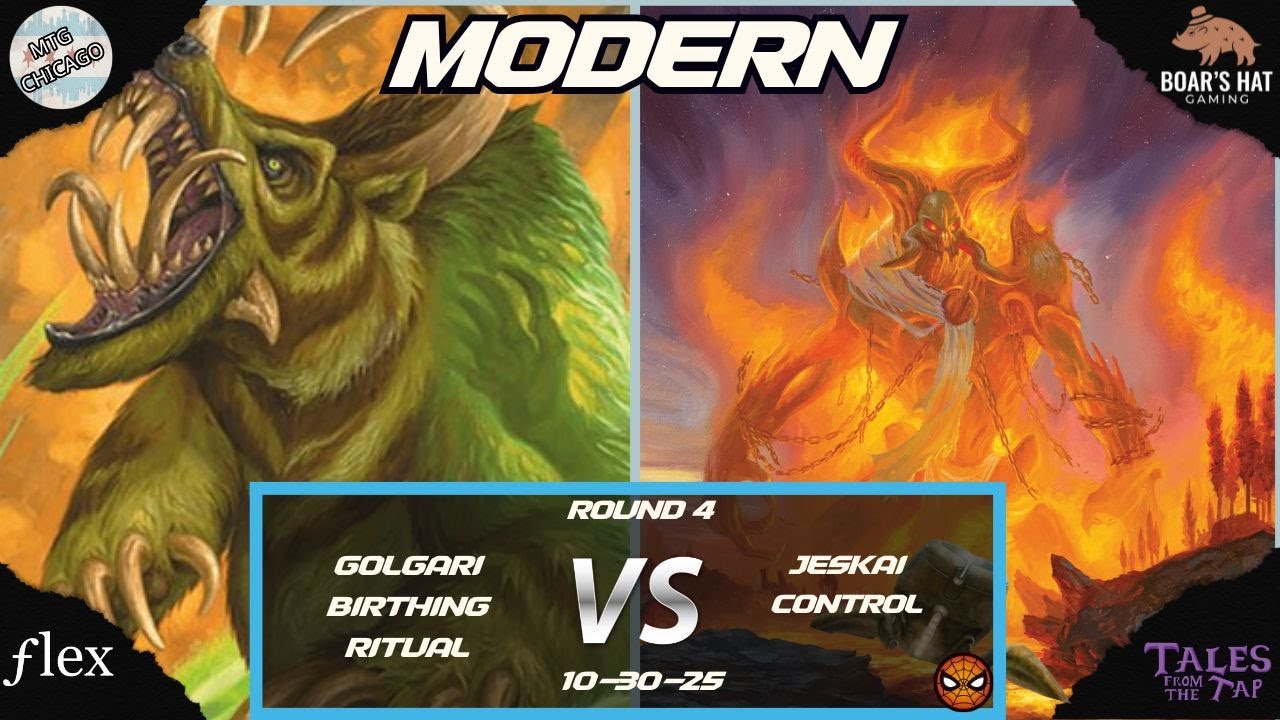 Ритуал рождения Голгари против контроля Джескай [MTG Modern Round 4]
