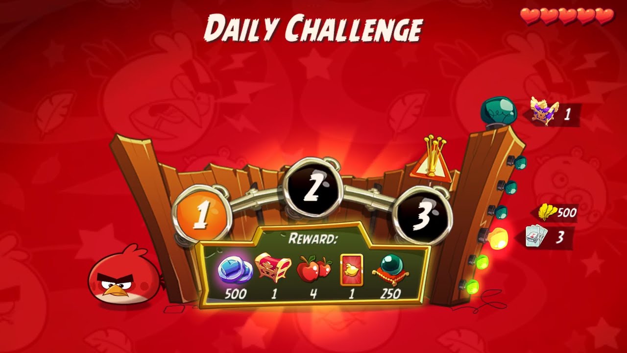 DC 4-5-6 Rooms - No Red,Blues,Chuck,Matilda - Daily Challenge, Angry Birds 2
