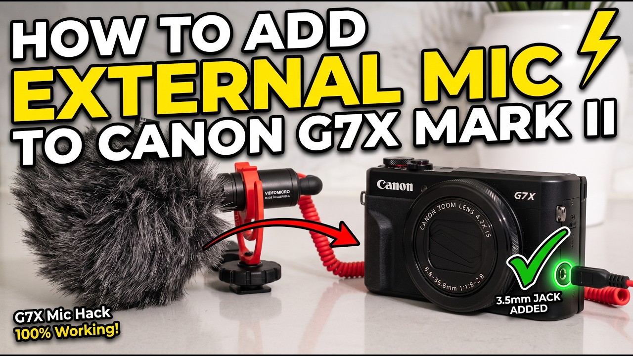 How to Add an External Mic to Canon G7X Mark 2