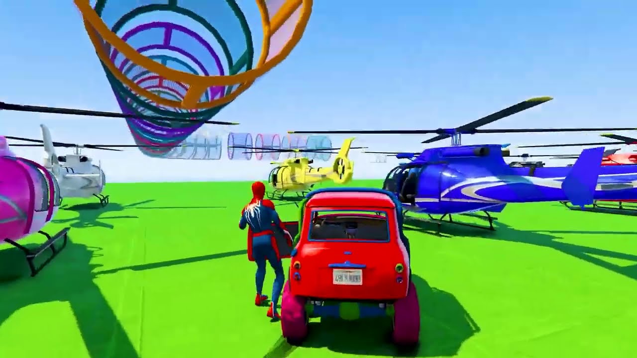 Spider-Man الرجل العنكبوت انقاذ باتمان Rescue batman vs iron man vs venom funny Game GTA 30superhero