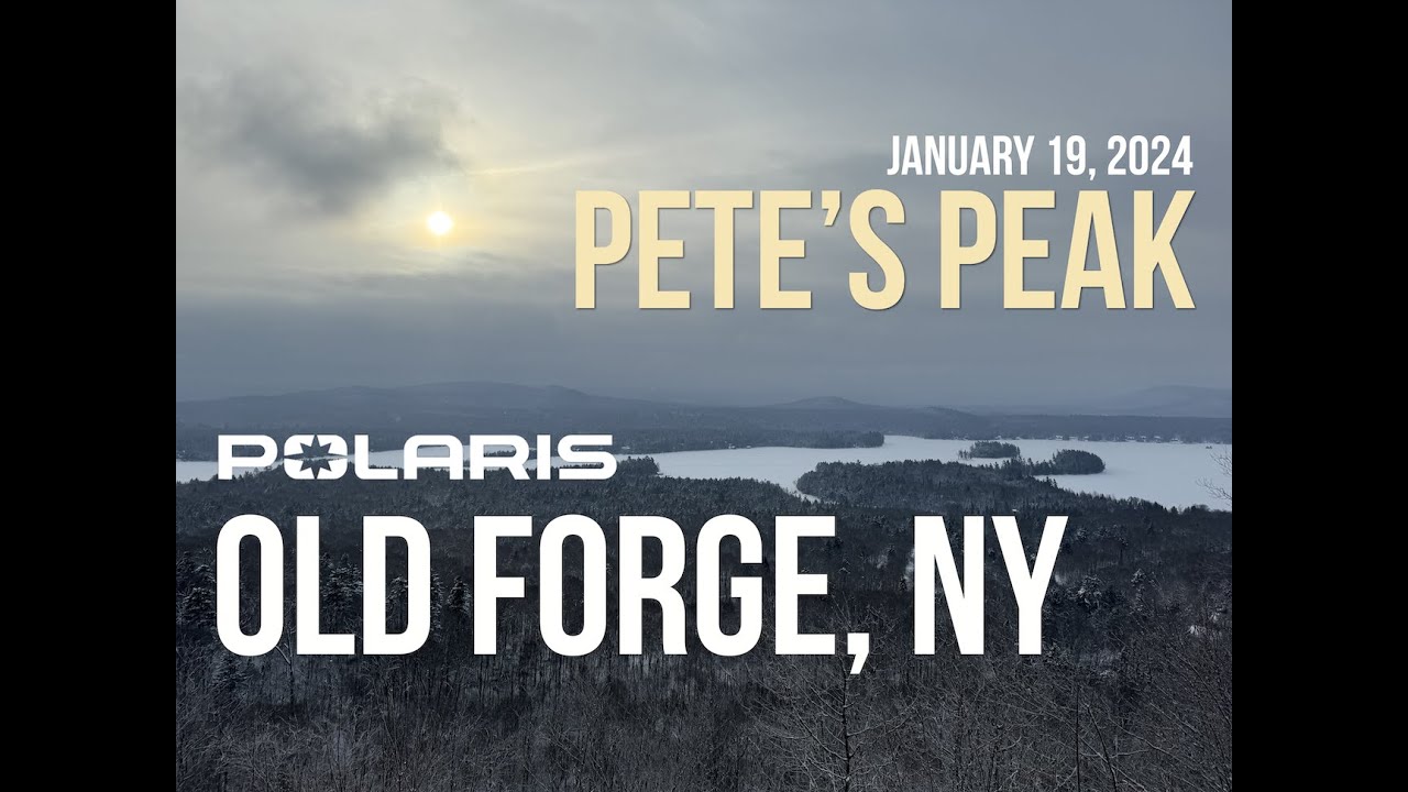 Old Forge, NY - Pete's Peak Snowmobiling (1/19/24)
