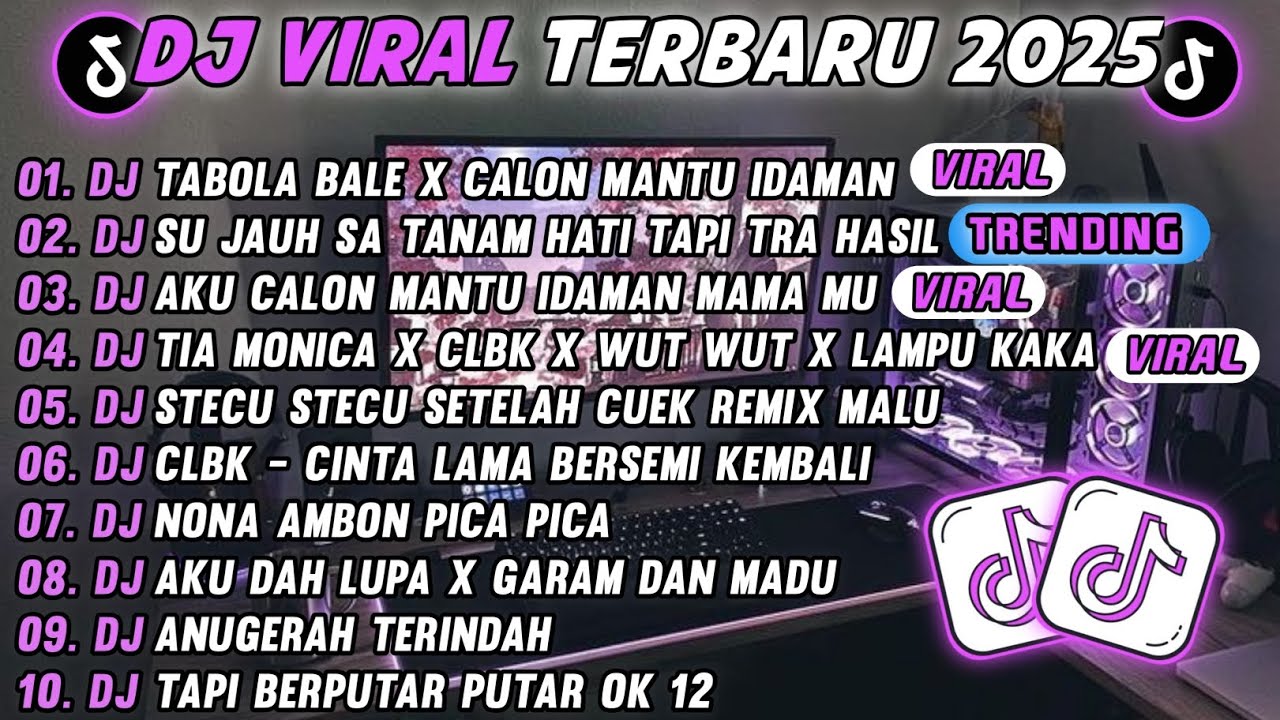 DJ TIKTOK TERBARU 2025-🎵DJ TABOLA BALE X CALON MANTU IDAMAN 🎵DJ RINDU AKU RINDU KAMU JADI SATU