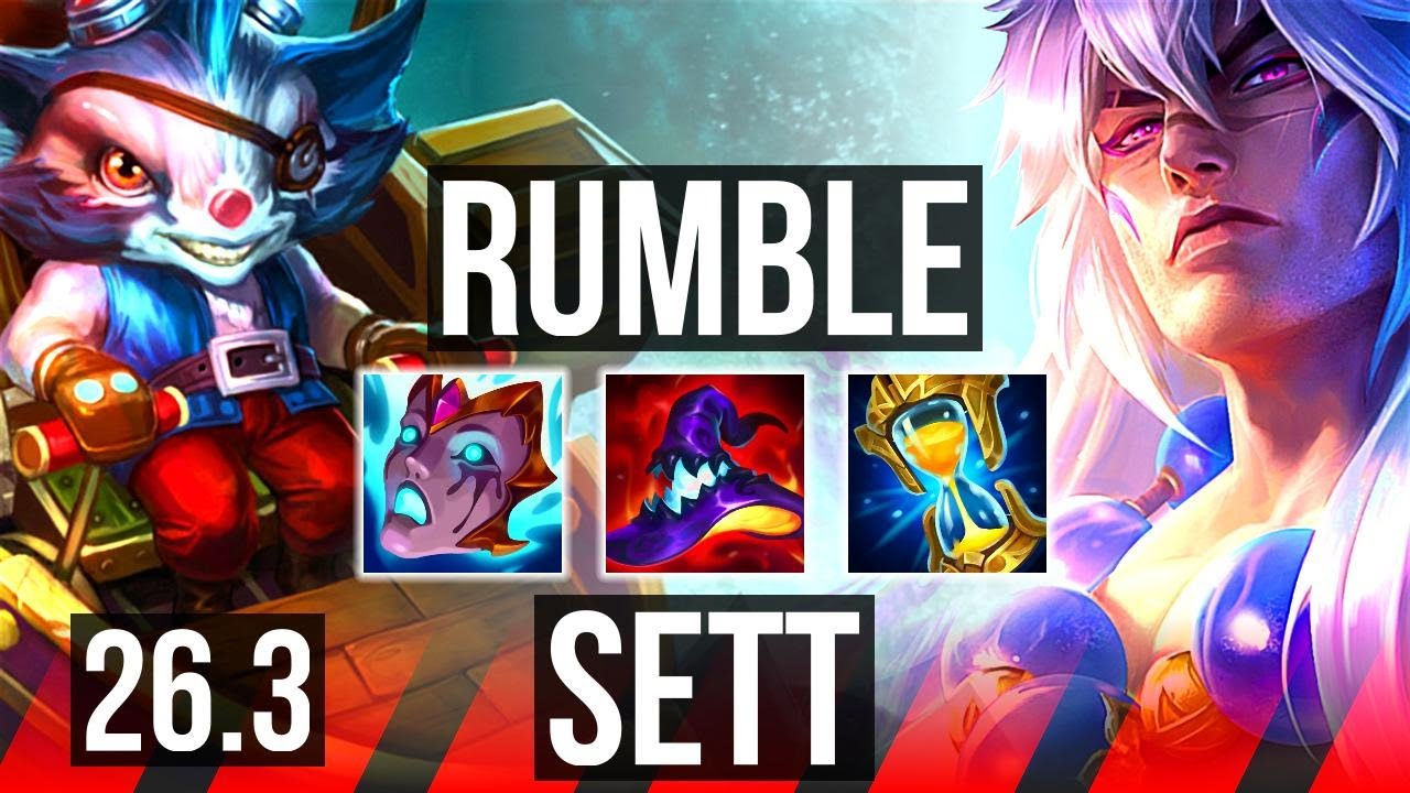 RUMBLE vs SETT (TOP) | EUW Challenger | 26.3