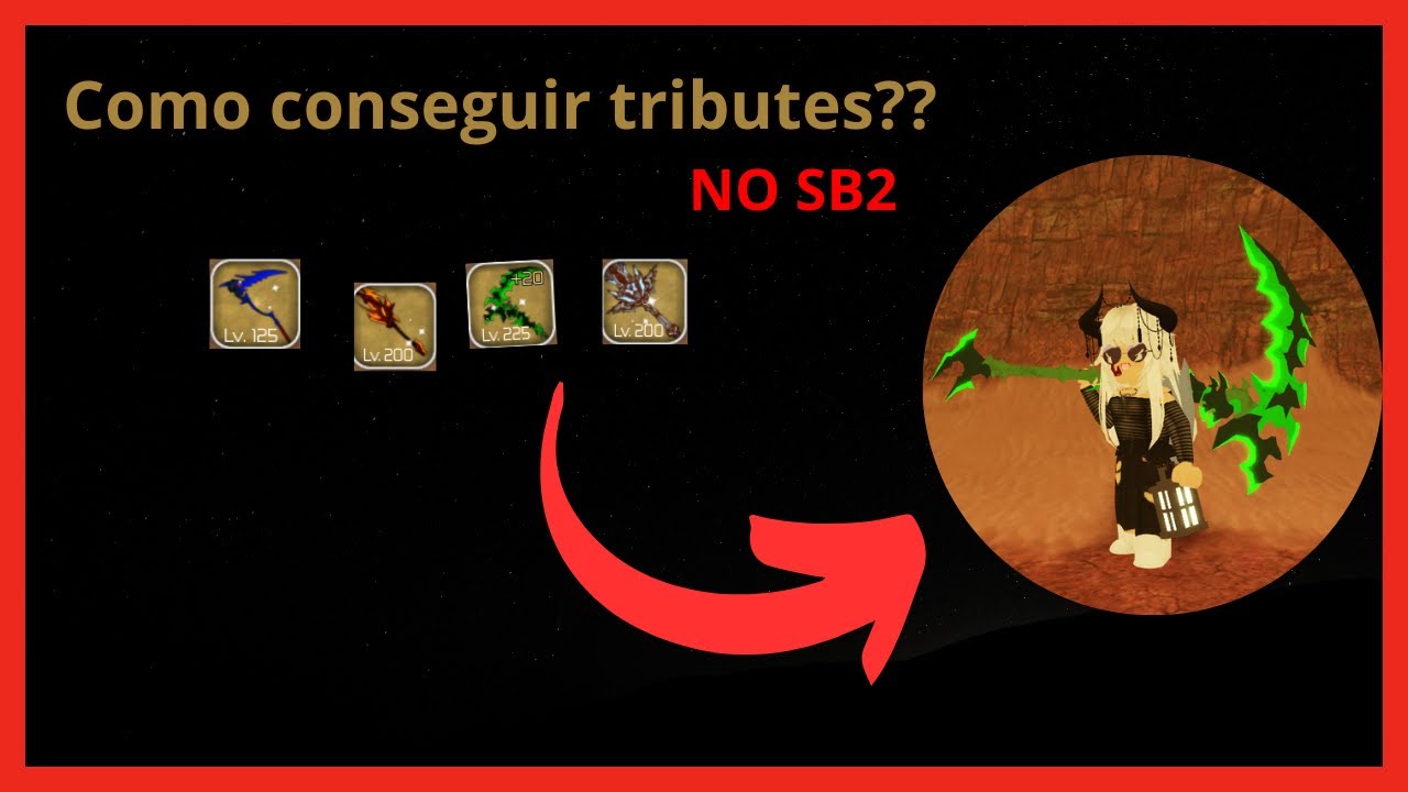 COMO CONSEGUIR AS FAMOSAS TRIBUTES// ARMAS ESPECIAIS DO SWORD BURST 2 ROBLOX