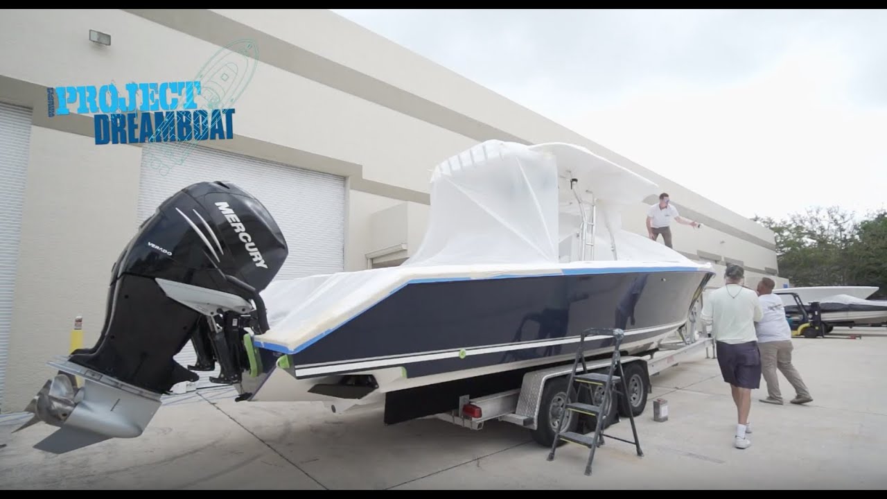 Florida Sportsman Project Dreamboat - 34' Venture Customization, Classic Hewes Resto