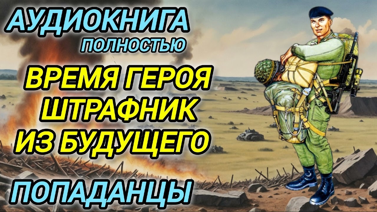 Аудиокнига ПОПАДАНЦЫ В ПРОШЛОЕ: ВРЕМЯ ГЕРОЯ ШТРАФНИК ИЗ БУДУЩЕГО
