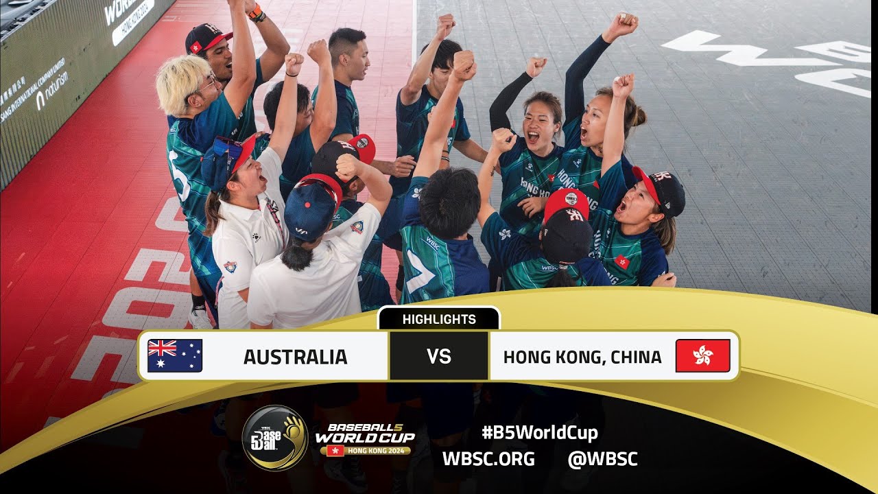 Highlights | Game 37 AUS v HKG | WBSC Baseball5 World Cup 2024