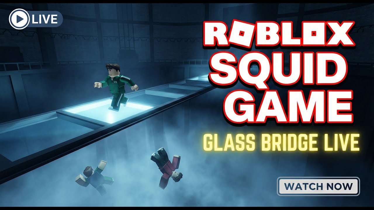Roblox Squid Game glass bridge Live Day 6 