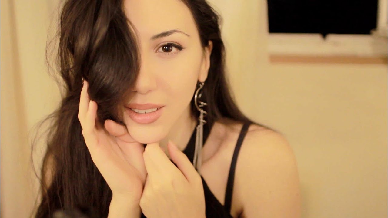 ASMR  BedRoom Whisper & Mouth Sounds ~ Wind & Rain Sounds