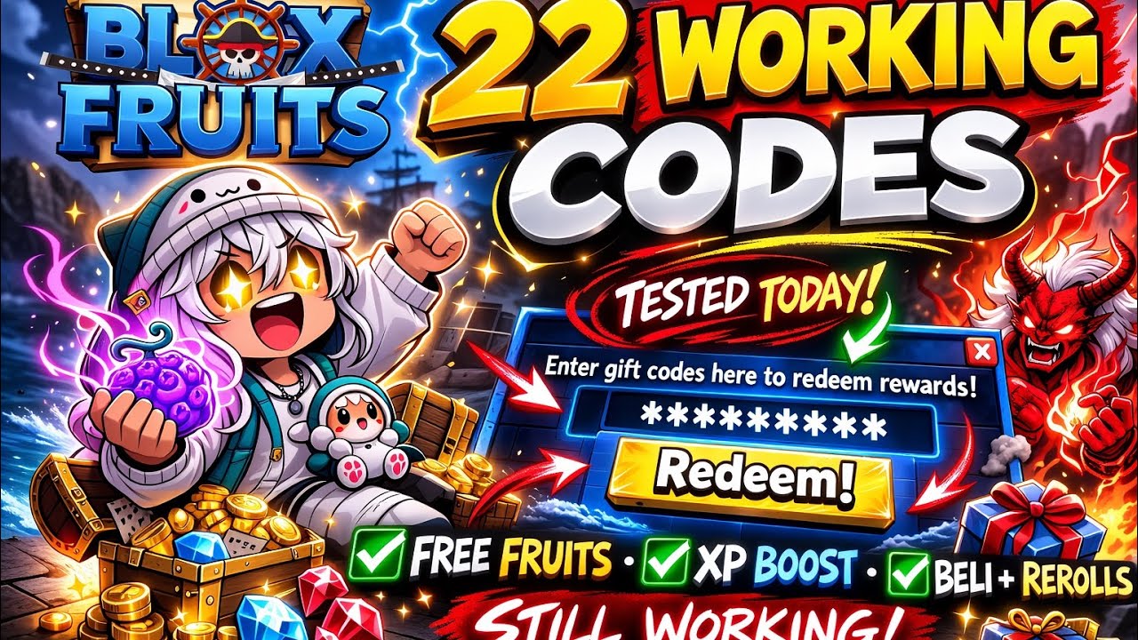 22 Working Blox Fruits Codes You Can Redeem Today! 😳🔥