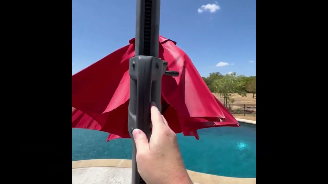 How To: Put Up and Down Off-Center Umbrella (Sniffspot Users)