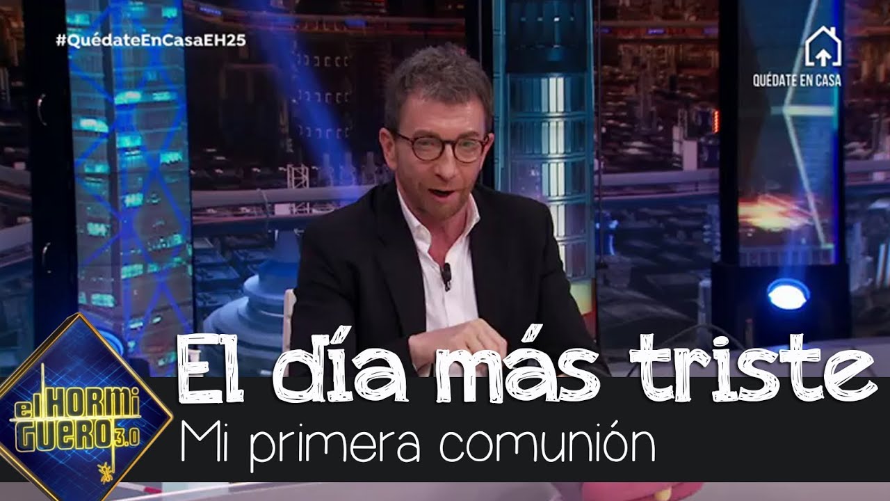 La adorable imagen de Pablo Motos en el día de su comunión - El Hormiguero 3.0